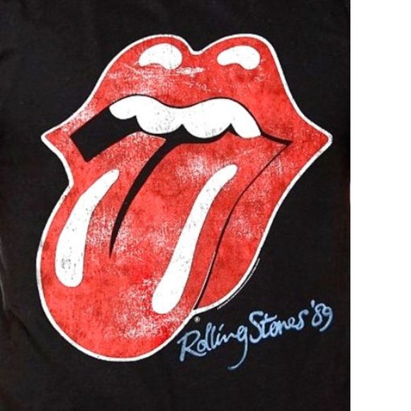 The Rolling Stones '89 Tongue Logo Official rock T-Shirt XL NWT - Picture 2 of 2
